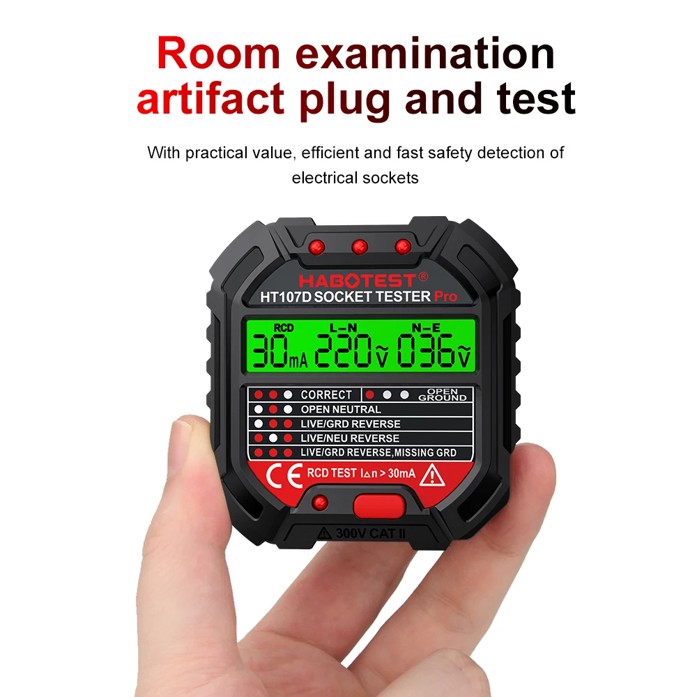 Power Tools Uk Review - Detector de enchufe de salida Digital