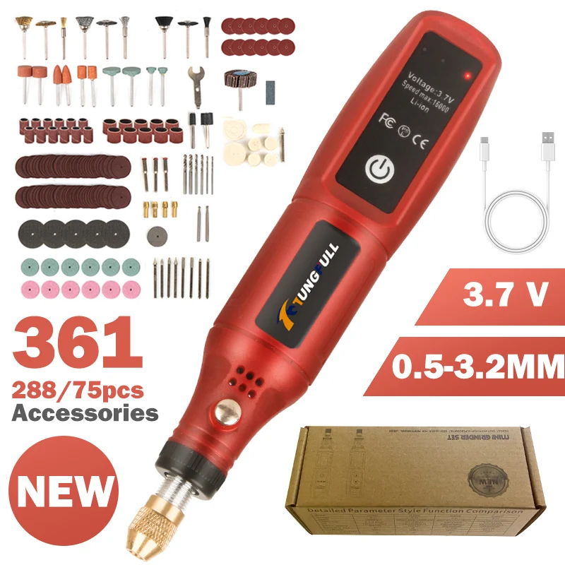 Power Tools Sheets - Grabador Inalámbrico Recargable por USB, Herramienta