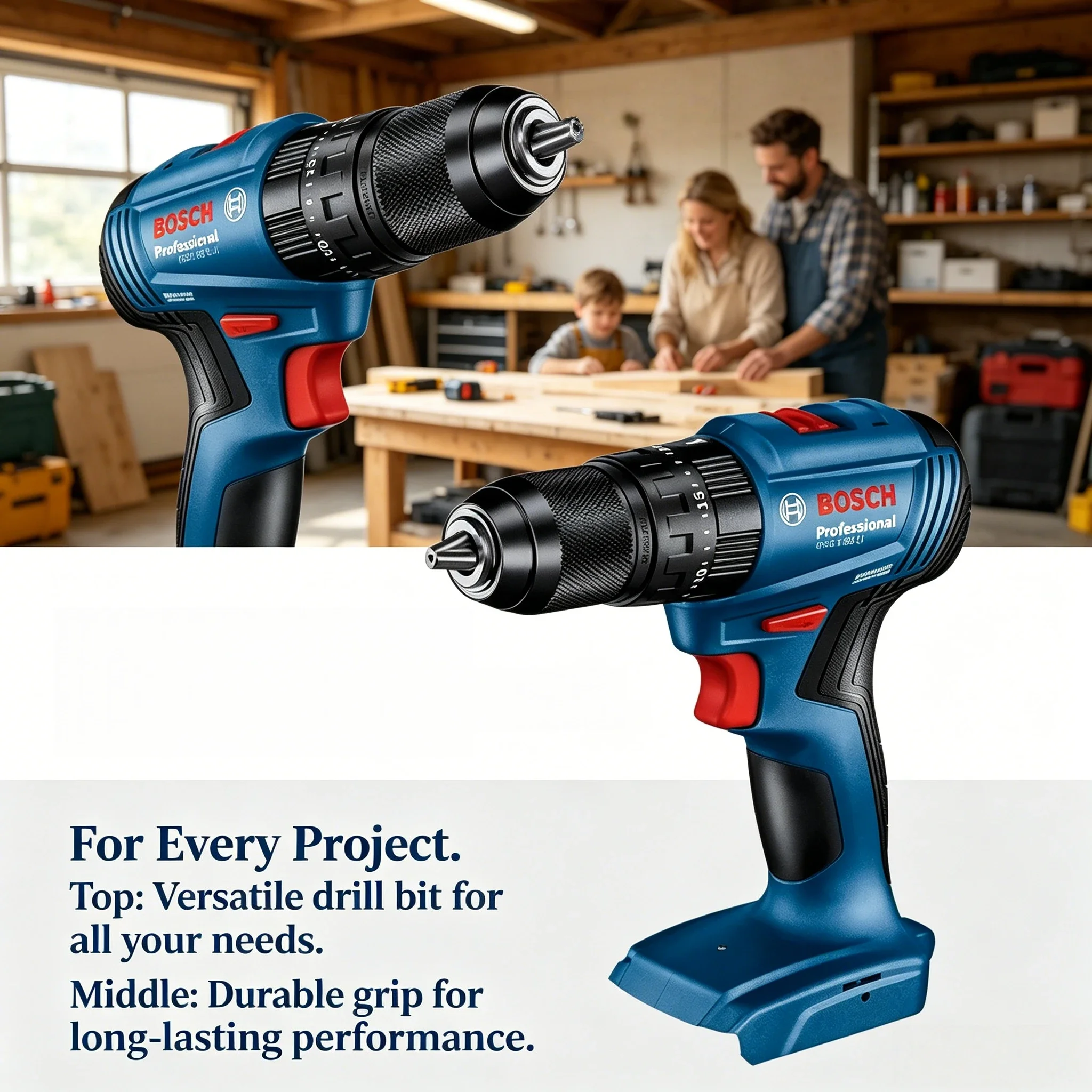 Power Tools Cordless - Taladro percutor inalámbrico sin escobillas Bosch
