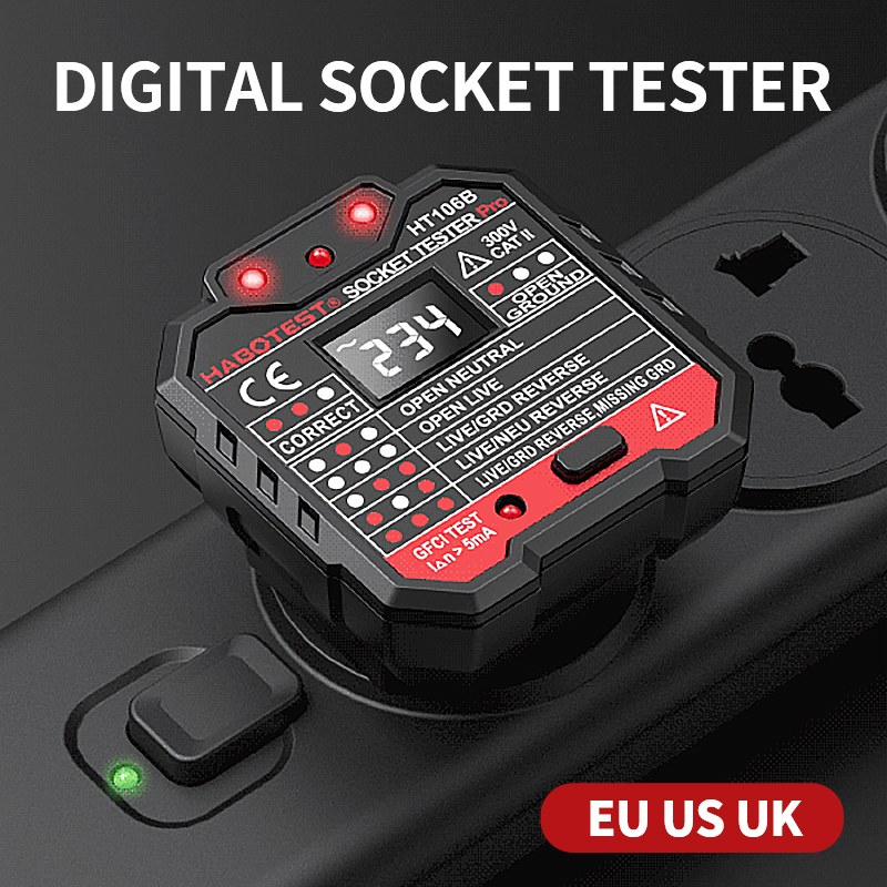 Probador de enchufe Digital HT - Power Tools Uk Review reseña y precio