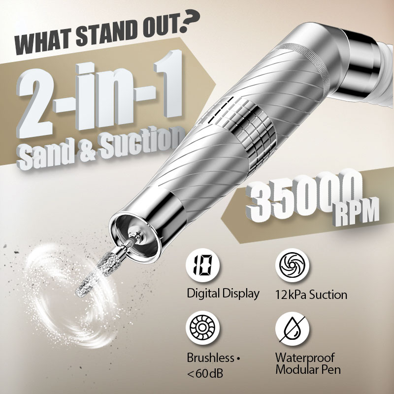 Extractor de polvo de uñas de  - Power Tools Drill reseña y precio