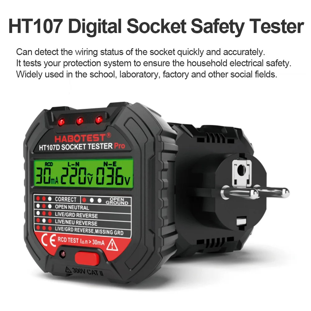 Detector de enchufe de salida  - Power Tools Uk Review reseña y precio