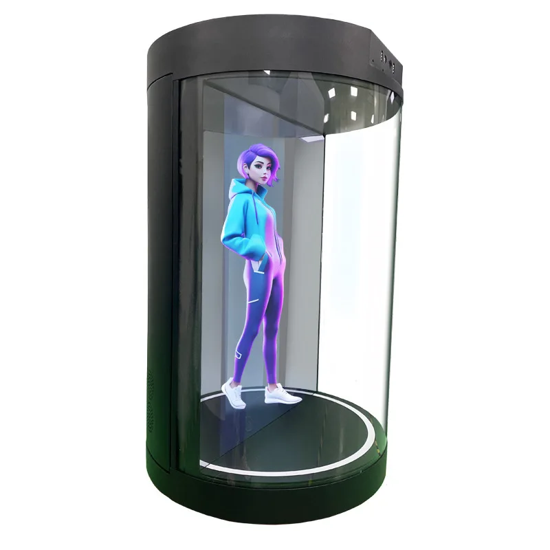 Vitrina cilíndrica con pantall - Power Tools Ai reseña y precio