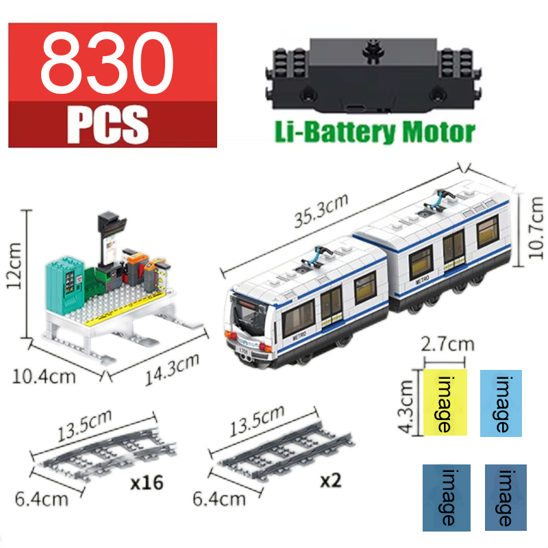 Tren de Metro eléctrico, coche - Power Tools Lego reseña y precio