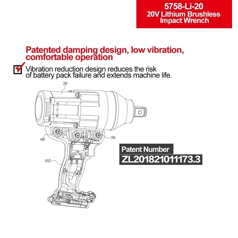 Llave de impacto Devon de 20V  - Power Tools Cordless reseña y precio