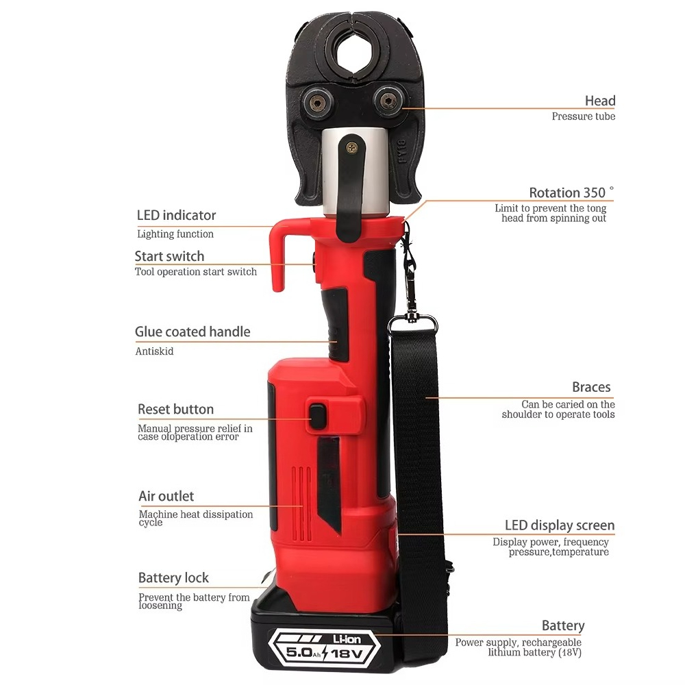 Herramienta de Prensado de Tub - Power Tools Battery reseña y precio