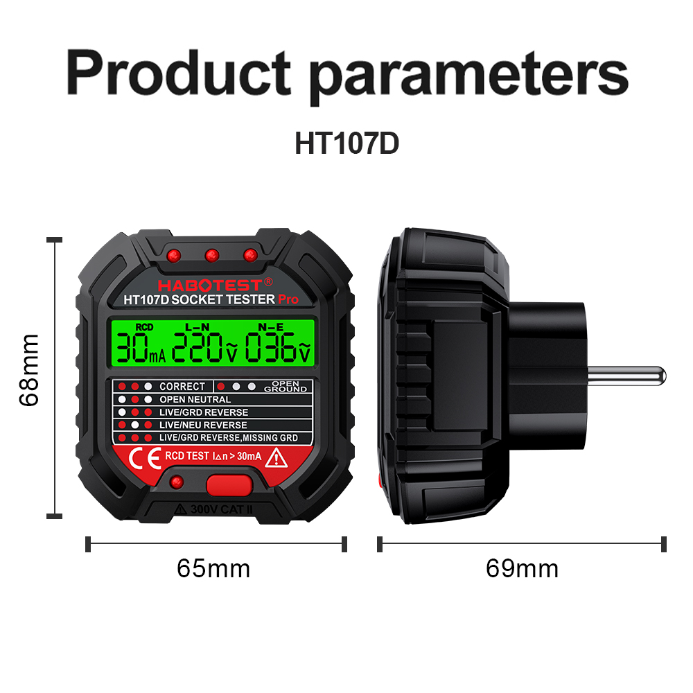Probadores de enchufe HT106/HT - Power Tools Uk Review reseña y precio