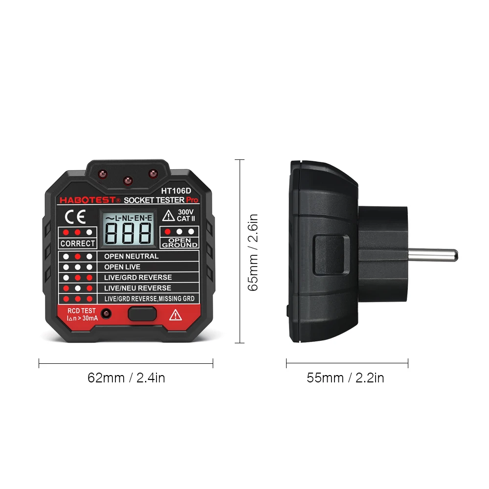 Probador de Enchufes Digital H - Power Tools Uk Review reseña y precio